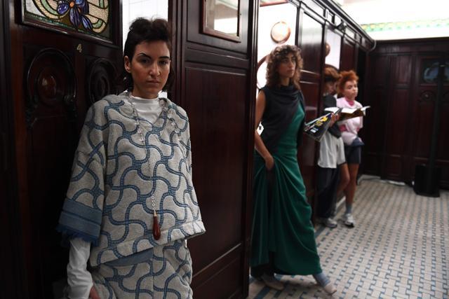 Models in Sirloin creations at the women's Fall-Winter 2017-2018 ready-to-wear collection fashion show. (AFP) Models in Sirloin creations at the women's Fall-Winter 2017-2018 ready-to-wear collection fashion show. (AFP)