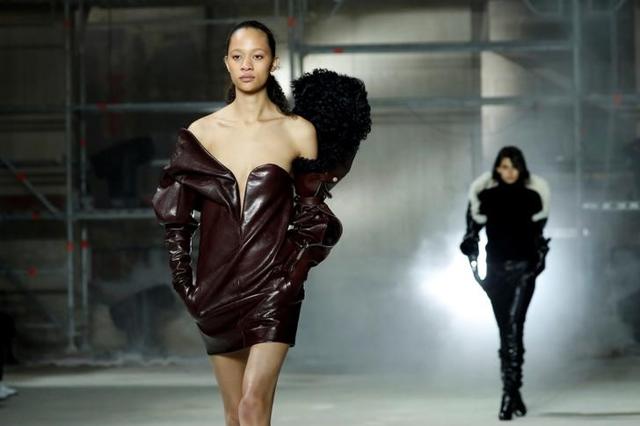 Models present creations by designer Anthony Vaccarello. (Reuters) Models present creations by designer Anthony Vaccarello. (Reuters)