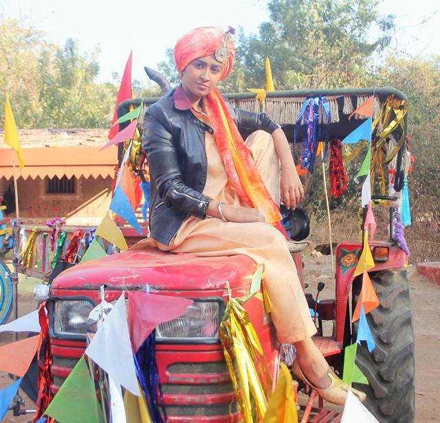 Actor Farnaz Shetty plays a man on screen in her show Waaris.