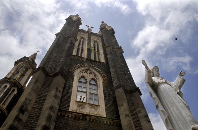 Built in 1913, the Gloria Church in Byculla is one of the largest and oldest Roman Catholic churches in Mumbai. (Kalpak Pathak/HT) Built in 1913, the Gloria Church in Byculla is one of the largest and oldest Roman Catholic churches in Mumbai. (Kalpak Pathak/HT)