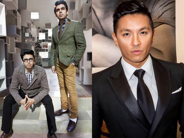 Shivan and Narresh (L); Prabal Gurung (right).
