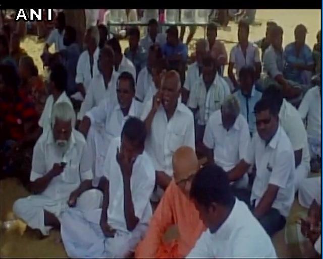 The protesting fishermen have demanded the arrest of the Lankan navy men involved in the alleged killing of a 22-year-old fisherman from Rameswaram. (ANI photo) The protesting fishermen have demanded the arrest of the Lankan navy men involved in the alleged killing of a 22-year-old fisherman from Rameswaram. (ANI photo)