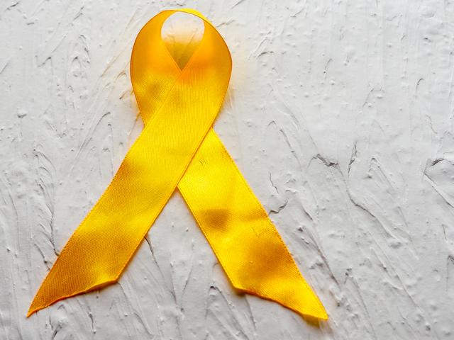 The gold ribbon is for childhood cancer. (Shutterstock) The gold ribbon is for childhood cancer. (Shutterstock)