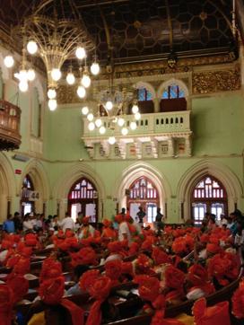 Mayoral election proceedings begin in civic hall in Mumbai. (HT Photo) Mayoral election proceedings begin in civic hall in Mumbai. (HT Photo)