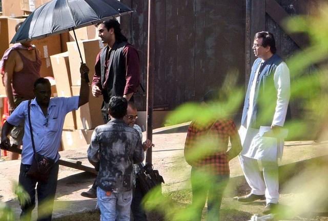 Ranbir on the sets of Sanjay Dutt biopic. Ranbir on the sets of Sanjay Dutt biopic.