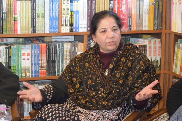 Nayeema Mehjoor, chairperson of the Jammu and Kashmir commission for women. Nayeema Mehjoor, chairperson of the Jammu and Kashmir commission for women.