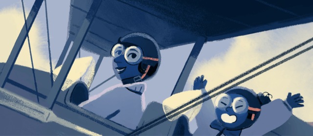 Google dedicates its doodle to Egyptian aviator Lotfia ElNadi. (Picture courtesy: Google)