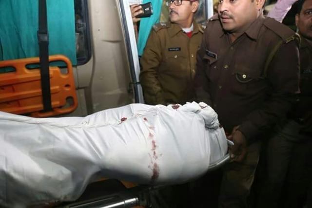 The body of the suspected militant being taken away by the police. (ATS handout) The body of the suspected militant being taken away by the police. (ATS handout)