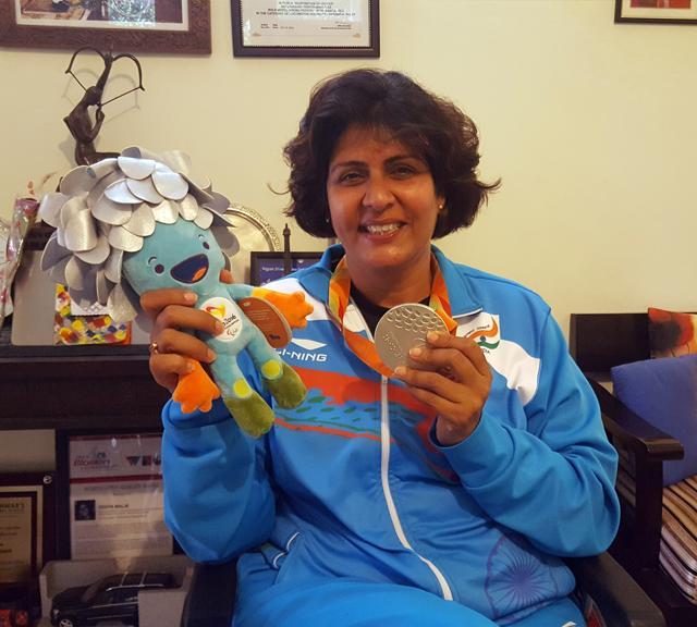 Deepa Malik, the first Indian woman to win a medal at the Rio Paralympic Games in 2016 (HT Photo) Deepa Malik, the first Indian woman to win a medal at the Rio Paralympic Games in 2016 (HT Photo)