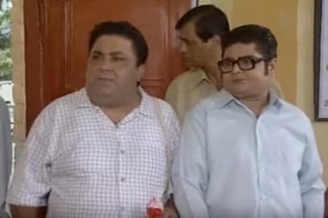 Manoj Pahawa and Deven Bhojani in a still from the show. (You Tube) Manoj Pahawa and Deven Bhojani in a still from the show. (You Tube)