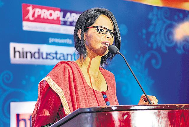 Laxmi, acid attack survivor (HT Photo)