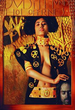 Judith and the Head of Holofernes (Sunaina Nair), archival pigment print, edition of 12, from the series Gustav Klimt. (Rohit Chawla/Courtesy Tasveer) Judith and the Head of Holofernes (Sunaina Nair), archival pigment print, edition of 12, from the series Gustav Klimt. (Rohit Chawla/Courtesy Tasveer)