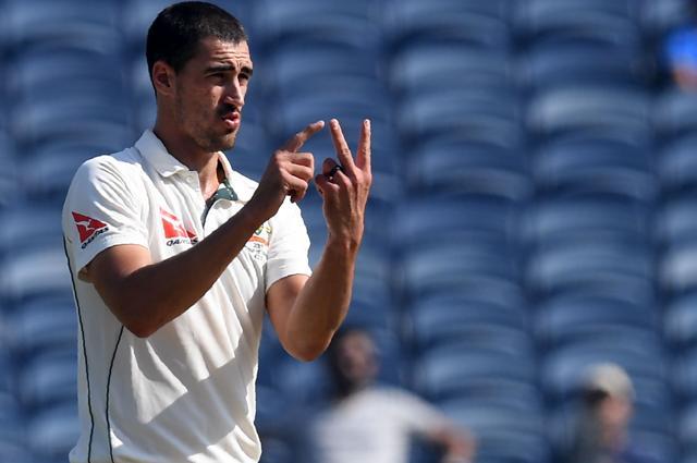 Mitchell Starc was ruled out of the ongoing tour of India after suffering a stress fracture to his right foot. (AFP) Mitchell Starc was ruled out of the ongoing tour of India after suffering a stress fracture to his right foot. (AFP)