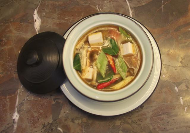 The tom yum soup is so beautifully balanced, we’d tip back a gallon of it. (Bhushan Koyande / HT Photo)
