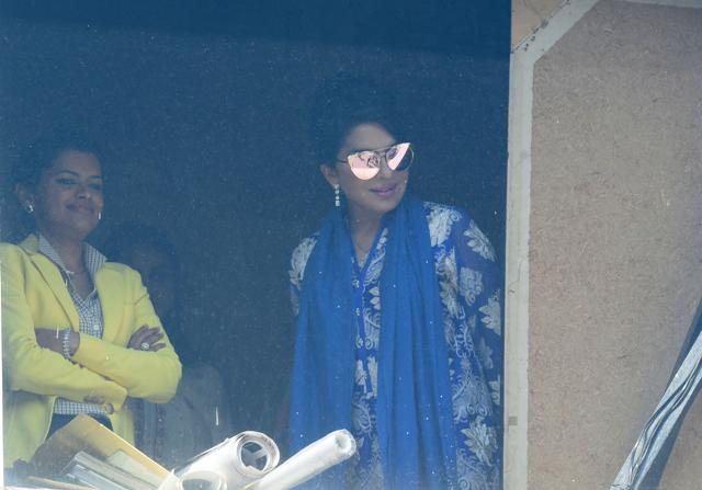 Aroosa Alam at Captain Amarinder Singh’s residence in Sector 10, Chandigarh, on Saturday. (Sanjeev Sharma/HT Photo) Aroosa Alam at Captain Amarinder Singh’s residence in Sector 10, Chandigarh, on Saturday. (Sanjeev Sharma/HT Photo)