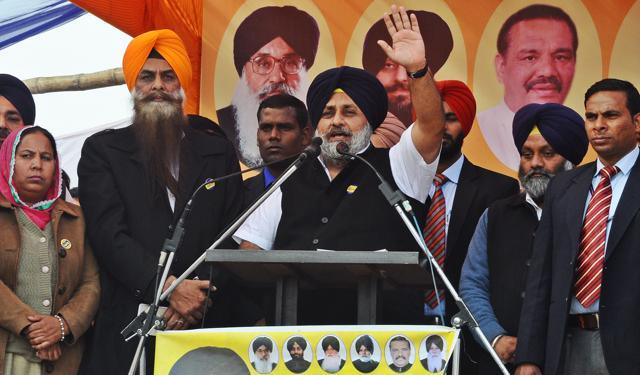 Shiromani Akali Dal president Sukhbir Singh Badal (HT File Photo) Shiromani Akali Dal president Sukhbir Singh Badal (HT File Photo)