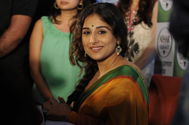Vidya Balan in Kolkata for a promotional event. (Samir Jana/ HT Photo)
