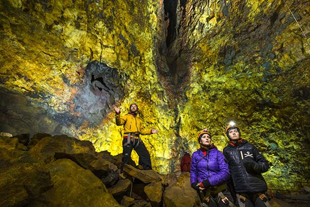 Visiting the inside of the Thrihnukagigur volcano. Visiting the inside of the Thrihnukagigur volcano.