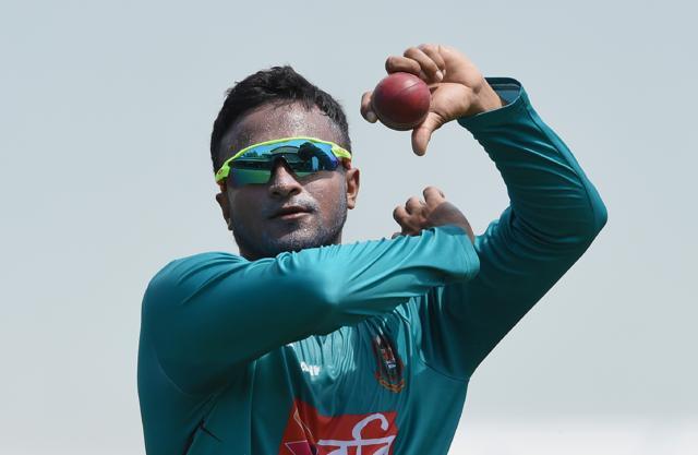 Bangladesh superstar Shakib Al Hasan delivers a ball during a practice session at The P. Sara Oval Cricket Stadium in Colombo on March 13, 2017. Bangladesh play their 100th Test on March 15 against Sri Lanka. (AFP) Bangladesh superstar Shakib Al Hasan delivers a ball during a practice session at The P. Sara Oval Cricket Stadium in Colombo on March 13, 2017. Bangladesh play their 100th Test on March 15 against Sri Lanka. (AFP)