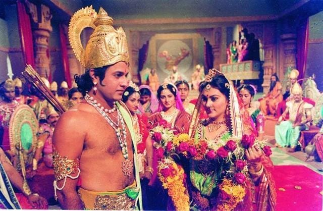 Ramanand Sagar’s Ramayana was among the first mythology-based serials on Indian TV. Ramanand Sagar’s Ramayana was among the first mythology-based serials on Indian TV.