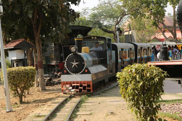Located in Chanakyapuri, the National Rail Museum opened in 1977. (Manoj Verma/HT)