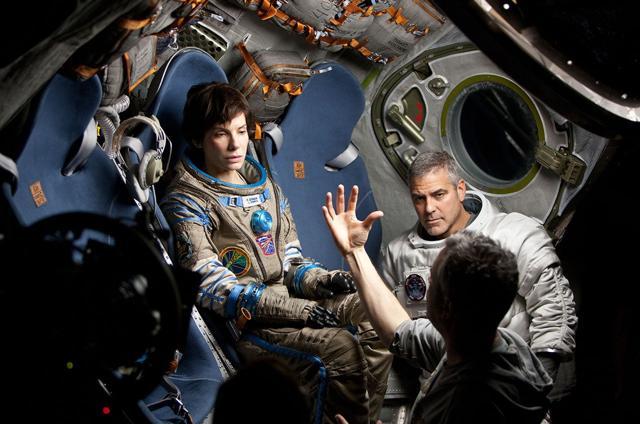 Gravity starred George Clooney and Sandra Bullock as astronauts who lose their way in space. Gravity starred George Clooney and Sandra Bullock as astronauts who lose their way in space.