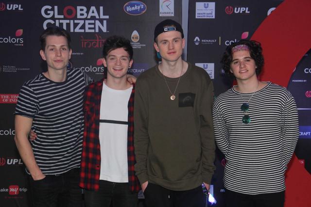 The Vamps at the Global Citizen India concert in Mumbai (Pramod Thakur/HT PHOTO)