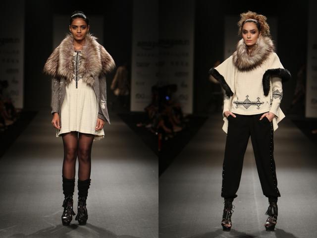 Vineet Bahl’s creations on the ramp on Day 2 of fashion week. Vineet Bahl’s creations on the ramp on Day 2 of fashion week.