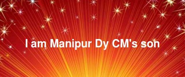 The Facebook cover photo posted by Yumnam Devjit on March 15, the day his father was sworn in as deputy CM of Manipur. (Photo courtesy: Facebook) The Facebook cover photo posted by Yumnam Devjit on March 15, the day his father was sworn in as deputy CM of Manipur. (Photo courtesy: Facebook)