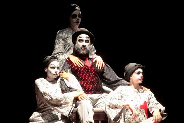 In the clown version of Macbeth, the Scottish king is called Macky B. The clowns themselves are dark and scary. In the clown version of Macbeth, the Scottish king is called Macky B. The clowns themselves are dark and scary.