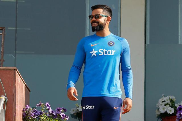 Virat Kohli during the practice session ahead of Day 2 of the third test match between India and Australia. (BCCI)