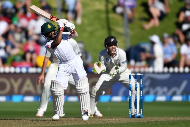 South Africa's Temba Bavuma in action on Friday. (AFP) South Africa's Temba Bavuma in action on Friday. (AFP)