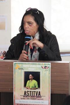 Acid attack survivor Soniya Choaudhry