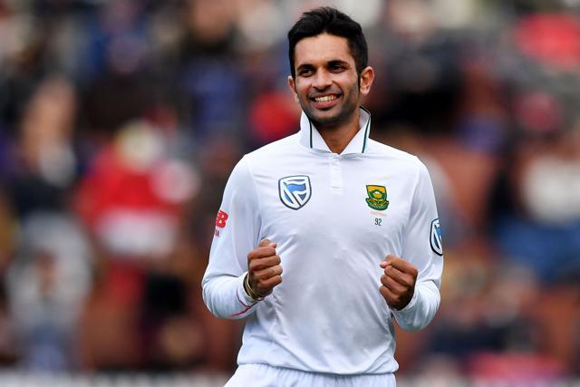 Keshav Maharaj became the first bowler after 34 years to take back-to-back five wicket hauls in New Zealand. (AFP) Keshav Maharaj became the first bowler after 34 years to take back-to-back five wicket hauls in New Zealand. (AFP)