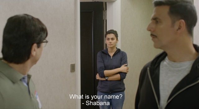 Taapsee and Akshay in the trailer of their upcoming film Naam Shabana. It is an action thriller Directed by Shivam Nair and produced by Neeraj Pandey. Taapsee and Akshay in the trailer of their upcoming film Naam Shabana. It is an action thriller Directed by Shivam Nair and produced by Neeraj Pandey.