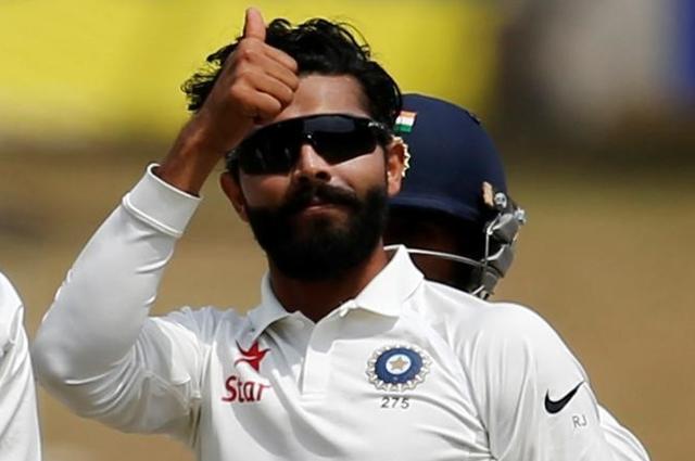 India's Ravindra Jadeja celebrates after dismissing Australia's Nathan Lyon. (REUTERS) India's Ravindra Jadeja celebrates after dismissing Australia's Nathan Lyon. (REUTERS)