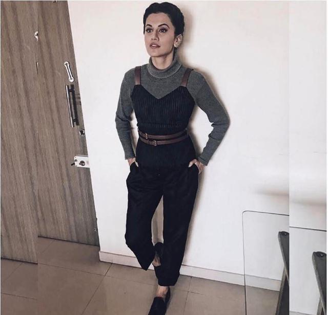 Taapsee Pannu has had long training sessions for the action sequences in Naam Shabana. (Instagram)