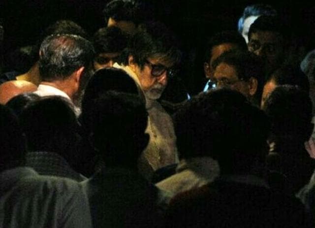 Amitabh Bachchan at the funeral of Krishnaraj Rai, father of Aishwarya Rai Bachchan in Mumbai on March on 19, 2019. (IANS) Amitabh Bachchan at the funeral of Krishnaraj Rai, father of Aishwarya Rai Bachchan in Mumbai on March on 19, 2019. (IANS)
