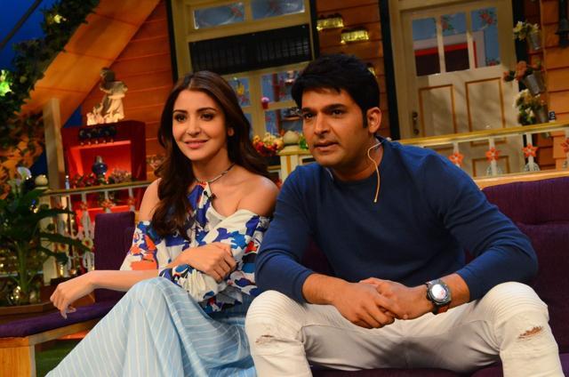 Actor Anushka Sharma and stand-up comedian Kapil Sharma during the promotion of film Phillauri on the sets of The Kapil Sharma Show in Mumbai. (IANS) Actor Anushka Sharma and stand-up comedian Kapil Sharma during the promotion of film Phillauri on the sets of The Kapil Sharma Show in Mumbai. (IANS)
