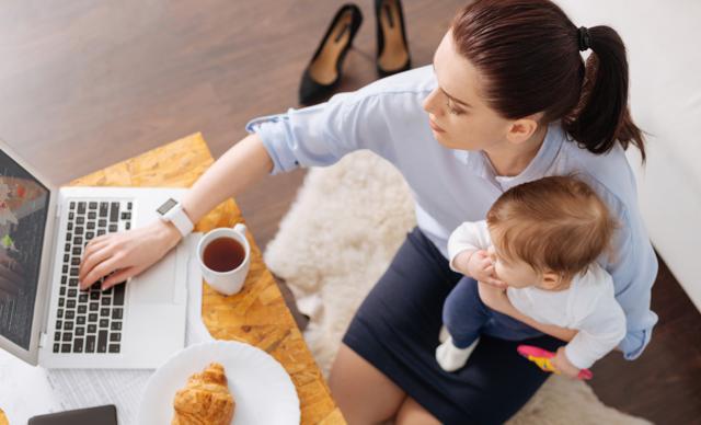 Getting back to work is a big decision that every mother must take on her own, depending on the home situation and the childcare support she has. (Shutterstock)