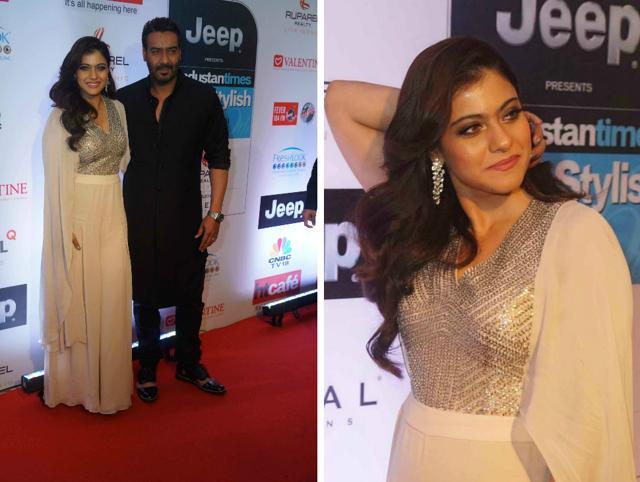 Kajol chose a Rohit Gandhi and Rahul Khanna jumpsuit for the event. Her subtle makeup finished the look. (Prodip Guha/HT Photo) Kajol chose a Rohit Gandhi and Rahul Khanna jumpsuit for the event. Her subtle makeup finished the look. (Prodip Guha/HT Photo)