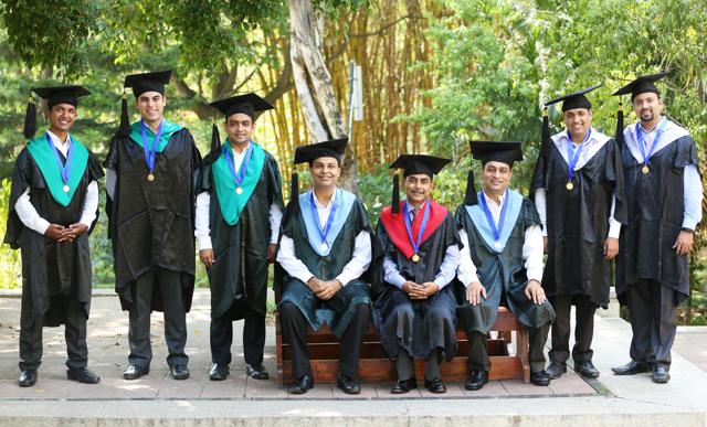 Gold medallists: (L-R) Vaibhav Gupta (PGP), Dharmendra Hiranandani (PGP), Udit Jalan (PGP), Shishank Gupta (PGPEM), Pranav Kumar Mallick (PGPPM), Suresh Ganesan (PGPEM), Nikhil Goyal (EPGP), and Kushal Nitin Dalal (EPGP). (Handout) Gold medallists: (L-R) Vaibhav Gupta (PGP), Dharmendra Hiranandani (PGP), Udit Jalan (PGP), Shishank Gupta (PGPEM), Pranav Kumar Mallick (PGPPM), Suresh Ganesan (PGPEM), Nikhil Goyal (EPGP), and Kushal Nitin Dalal (EPGP). (Handout)