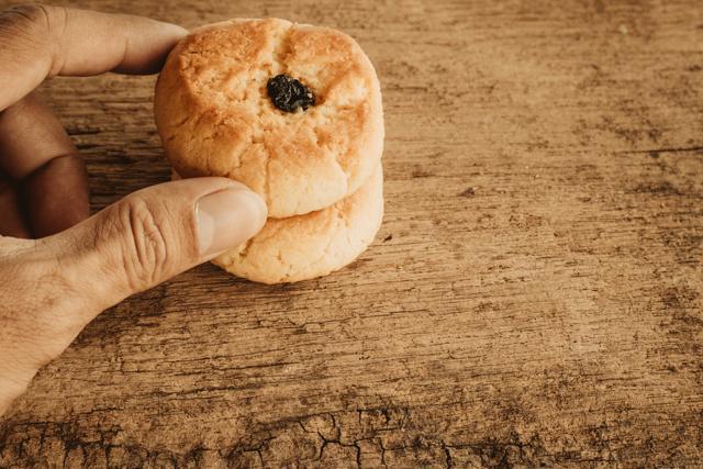 Remember, a dropped biscuit will be safer that a dropped slice of watermelon! (Shutterstock)