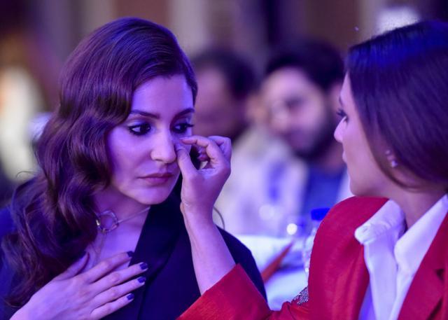 Anushka Sharma, whose film Phillauri released on Friday, with Rani Mukerjee. (Kunal Patil/HT Photo) Anushka Sharma, whose film Phillauri released on Friday, with Rani Mukerjee. (Kunal Patil/HT Photo)
