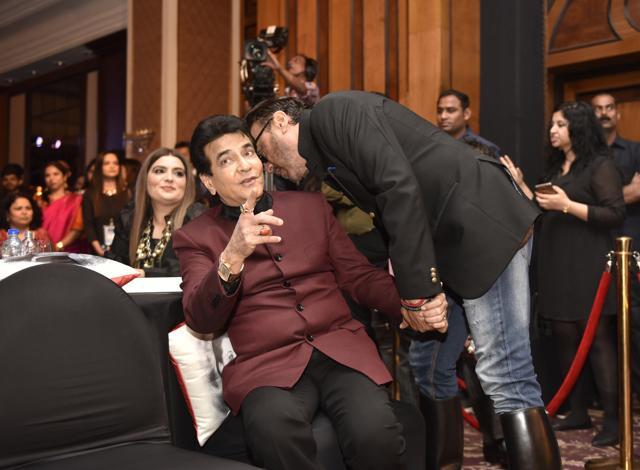 Yesteryear’s actors Jeetendra and Jackie Shroff. (HT Photo)