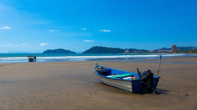 Fishing boats on the Jaco Beach in Costa Rica. (Shutterstock) Fishing boats on the Jaco Beach in Costa Rica. (Shutterstock)