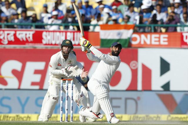 Ravindra Jadeja has scored six Test half-centuries. Get live cricket score of India vs Australia Dharamsala Test live cricket score here. (BCCI)