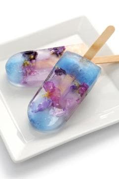 Edible flower popsicles. (iStockphoto) Edible flower popsicles. (iStockphoto)