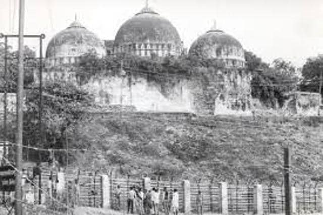 File picture of Babri Masjid. The Sangh parivar will use the Ram Navami celebrations to push its programmme for building public opinion to build the Ram temple in Ayodhya. (HT Photo) File picture of Babri Masjid. The Sangh parivar will use the Ram Navami celebrations to push its programmme for building public opinion to build the Ram temple in Ayodhya. (HT Photo)
