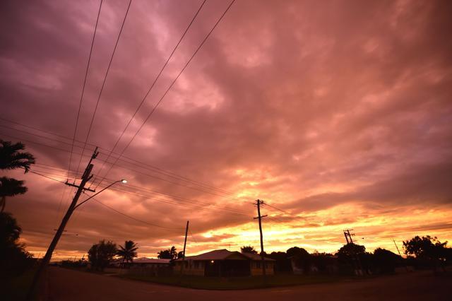 Storm clouds gather in the town of Ayr in far north Queensland as Cyclone Debbie approached on March 27, 2017. (AFP Photo) Storm clouds gather in the town of Ayr in far north Queensland as Cyclone Debbie approached on March 27, 2017. (AFP Photo)